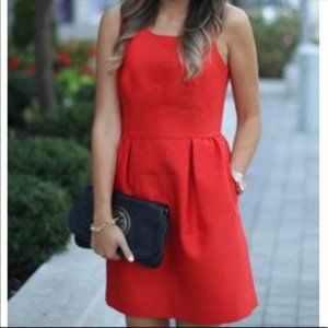 J Crew Allie Dress Poppy Red (as seen on Revenge)